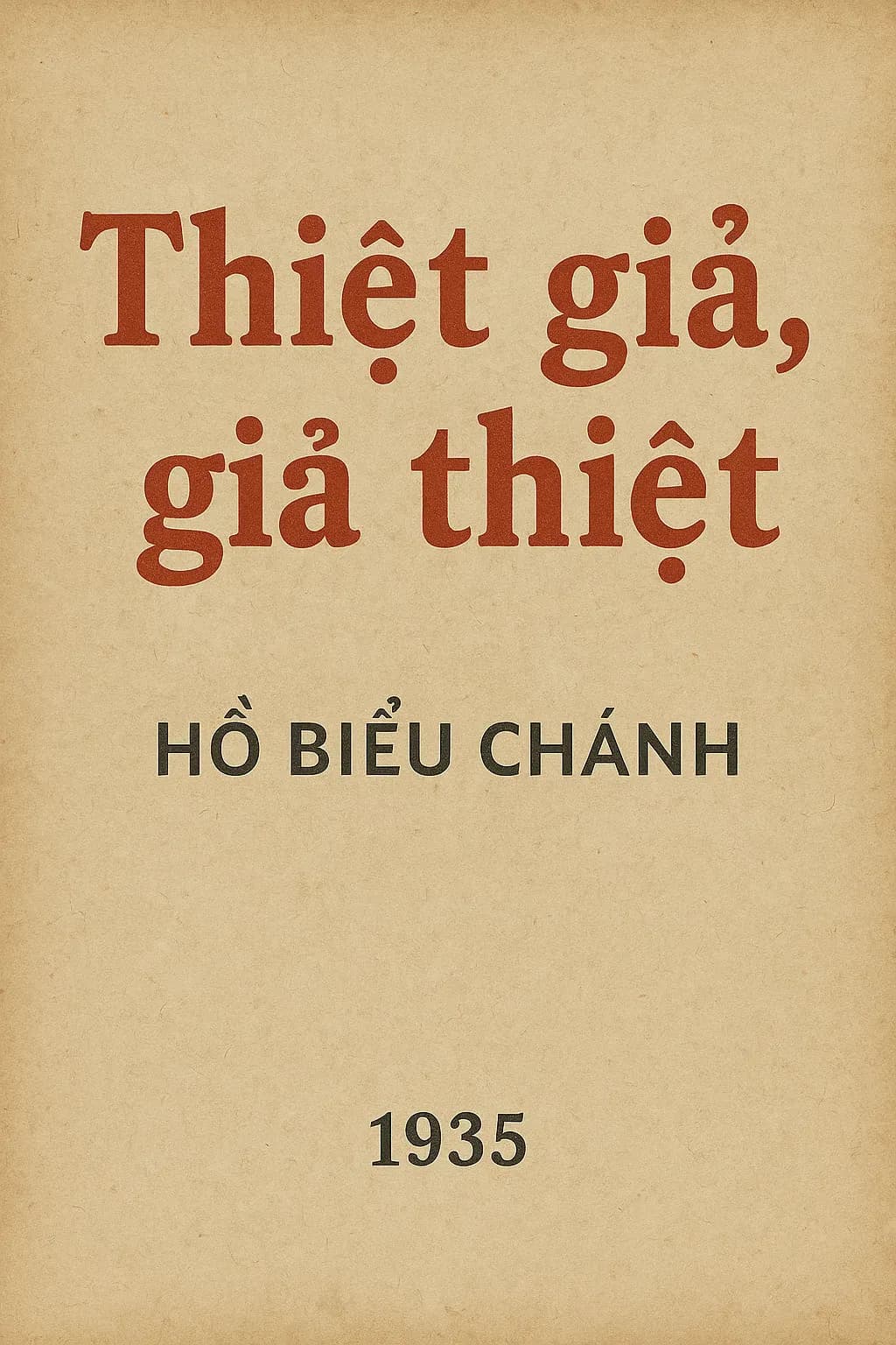 Thiệt giả, giả thiệt